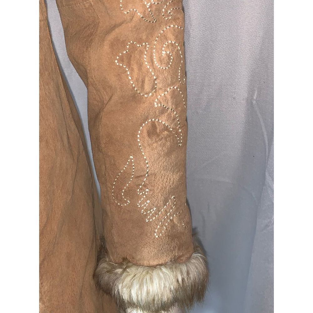 SOLD Vintage 90’s Y2K Tan Leather Penny Lane Coat Medium - Picture 3 of 13